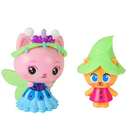 Gabby's Dollhouse Figurer - Queen Kitty Fairy & Kitty Gnome