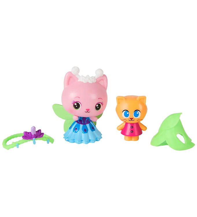 Gabby's Dollhouse Figurer - Queen Kitty Fairy & Kitty Gnome