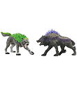 Schleich Eldrador Creatures - Granite Wolf vs. Shadow Wolf - 722 Schleich Eldrador Creatures - Granite Wolf vs. Shadow Wolf - 722