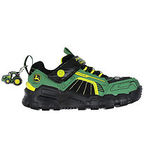 Skechers Sko m. Lys - Rugged Brights - John Deere - Grøn/Sort Skechers Sko m. Lys - Rugged Brights - John Deere - Grøn/Sort