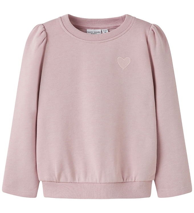 Name It Sweatshirt - NmfVima - Burnished Lilac/Heart Embroidery