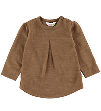 Joha Bluse - Uld - Varm Brun Joha Bluse - Uld - Varm Brun