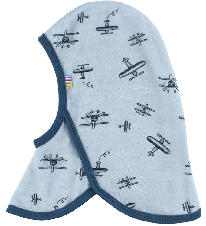 Joha Elefanthue - 1-lags - Uld/Bambus - Lyseblå m. Print