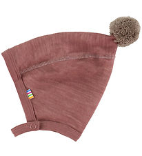 Joha Babyhjelm - Uld/Bambus - Mørk Rose Joha Babyhjelm - Uld/Bambus - Mørk Rose