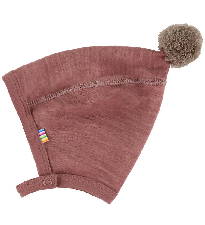 Joha Babyhjelm - Uld/Bambus - Mørk Rose