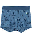 Joha Boxershorts - Uld/Bomuld - Blå m. Snefnug Joha Boxershorts - Uld/Bomuld - Blå m. Snefnug