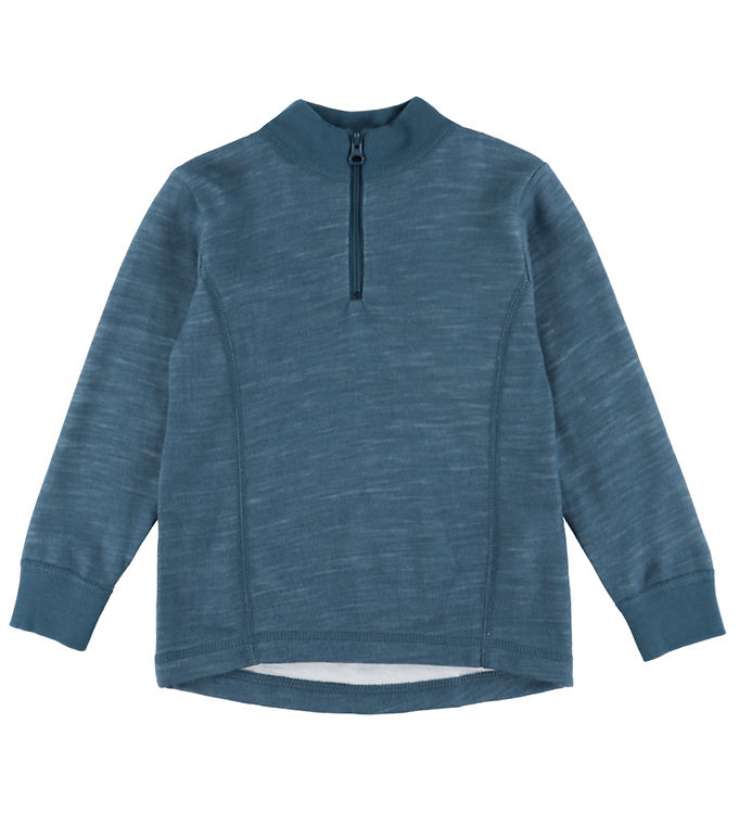 Joha Bluse - Uld/Bambus - Dark Denim