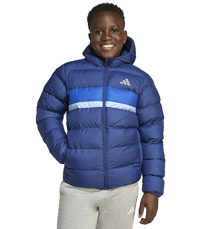 adidas Performance Dynejakke - Dark Blue/Royal Blue/Glow Blue