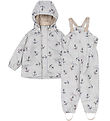 Konges Sløjd Regntøj m. Seler/Fleece - PU - Palme - Sailor Check Konges Sløjd Regntøj m. Seler/Fleece - PU - Palme - Sailor Check