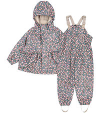 Konges Sløjd Regntøj m. Seler/Fleece - PU - Palme - Kyoto Konges Sløjd Regntøj m. Seler/Fleece - PU - Palme - Kyoto