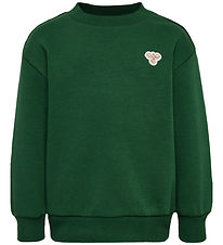 Hummel Sweatshirt - HmlMini Bee - Mørkegrøn Hummel Sweatshirt - HmlMini Bee - Mørkegrøn