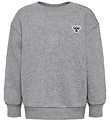 Hummel Sweatshirt - HmlMini Bee - Gråmeleret Hummel Sweatshirt - HmlMini Bee - Gråmeleret