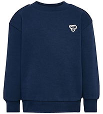 Hummel Sweatshirt - HmlMini Bee - Dress Blues Hummel Sweatshirt - HmlMini Bee - Dress Blues