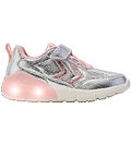 Hummel Shoes w. Light - Daylight Glitter Jr - Silver