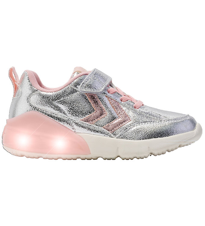 Hummel Sko m. Lys - Daylight Glitter JR - Silver