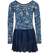 Hummel Gymnastikdragt - HmlJR Mix Gym - Dress Blues/Riverside Hummel Gymnastikdragt - HmlJR Mix Gym - Dress Blues/Riverside