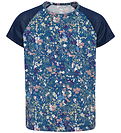 Hummel T-shirt - HmlJR Mix - Dress Blues/Riverside