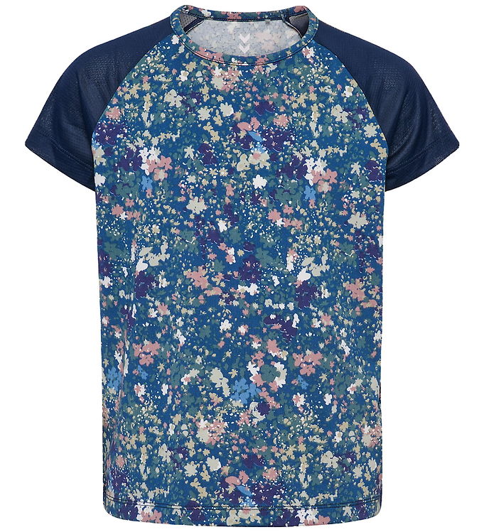Hummel T-shirt - HmlJR Mix - Dress Blues/Riverside