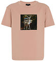 Emporio Armani T-shirt - Mahogany Rose m. Print Emporio Armani T-shirt - Mahogany Rose m. Print