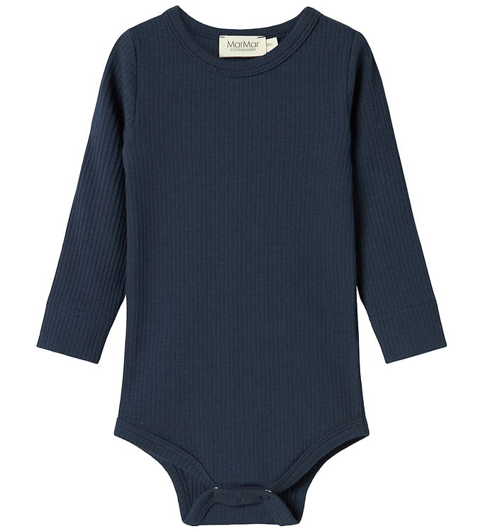 MarMar Body l/æ - Rib - Plain - Pilot Navy