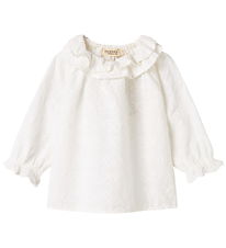 MarMar Bluse - Tonello - Hvid m. Sløjfer MarMar Bluse - Tonello - Hvid m. Sløjfer