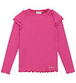 Minymo Bluse - Rib - Fuchsia Fedora Minymo Bluse - Rib - Fuchsia Fedora