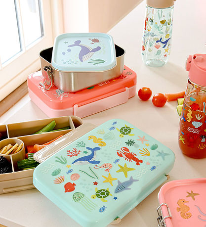 Rice Drikkedunk - 550 ml - Ocean Print - Blå