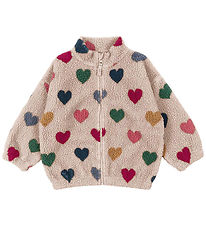 Konges Sløjd Fleecejakke - Jody Teddy - Bon Coeur Coloré Konges Sløjd Fleecejakke - Jody Teddy - Bon Coeur Coloré