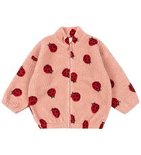 Konges Sløjd Fleecejakke - Jody Teddy - Ladybug Pink Konges Sløjd Fleecejakke - Jody Teddy - Ladybug Pink