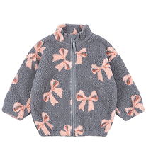 Konges Sløjd Fleecejakke - Jody Teddy - Bella Blue Bow Konges Sløjd Fleecejakke - Jody Teddy - Bella Blue Bow