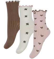 Name It Strømper - 3-pak - Rib - NmfNetti - Peppercorn/Burnished Name It Strømper - 3-pak - Rib - NmfNetti - Peppercorn/Burnished