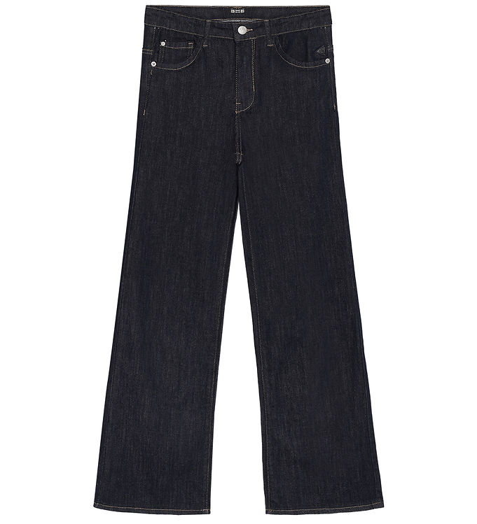 Indian Blue Jeans Wide Fit Jeans - Dark Blue Denim