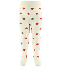 Flöss Strømpebukser - Vera - Pointelle Berry