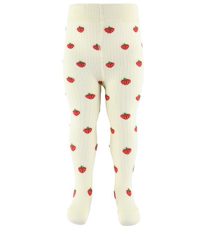 Flöss Strømpebukser - Vera - Pointelle Berry