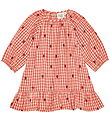 Flöss Kjole - Molly - Berry Gingham m. Tern Flöss Kjole - Molly - Berry Gingham m. Tern