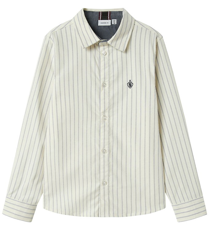 Name It Skjorte - Noos - NkmNewsa - Jet Stream Stripes/Navy Blaz