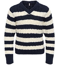 Kids Only Bluse - Strik - Kog Janny - Night Sky/Tofu Kids Only Bluse - Strik - Kog Janny - Night Sky/Tofu