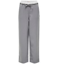 Kids Only Bukser - KogMiley - Medium Grey Melange/Boxer White Kids Only Bukser - KogMiley - Medium Grey Melange/Boxer White