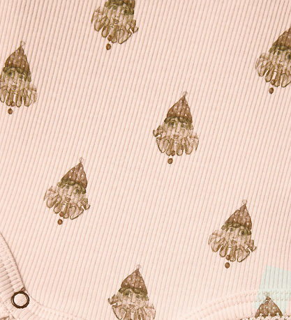 Lil' Atelier Body l/æ - Rib - NbfLavo - Pastel Parchment m. Klov