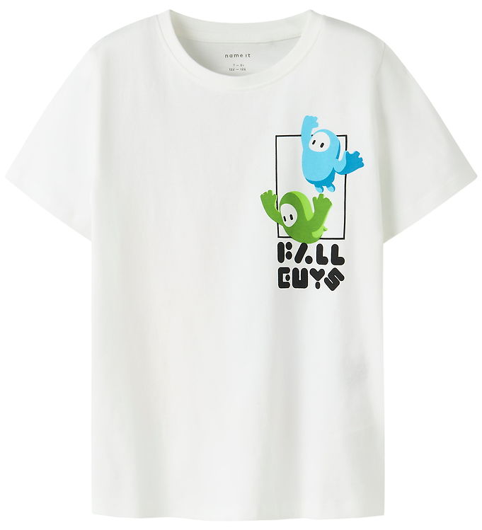 Name It T-shirt - NkmAbner FallGuys - Bright White