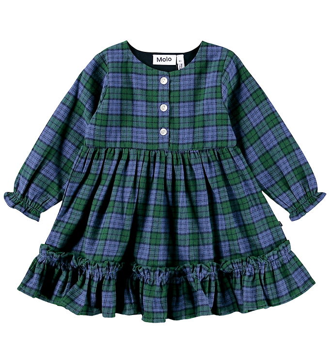 Molo Kjole - Cele - Blue Pine Check