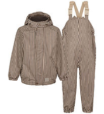 MarMar Regntøj m. Seler - PU - Oddy - Brown Stripe MarMar Regntøj m. Seler - PU - Oddy - Brown Stripe
