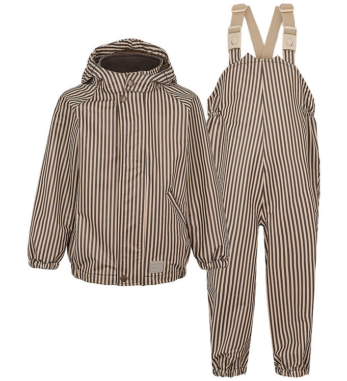 MarMar Regntøj m. Seler - PU - Oddy - Brown Stripe