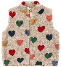 Konges Sløjd Fleecevest - Jody Teddy - Bon Coeur Coloré Konges Sløjd Fleecevest - Jody Teddy - Bon Coeur Coloré
