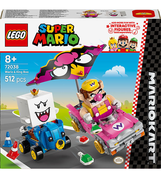 LEGO® Super Mario - Mario Kart Wario Og King Boo 72038 - 512 Del