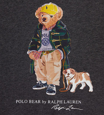 Polo Ralph Lauren Sweatshirt - Classics - Grå m. Bamse