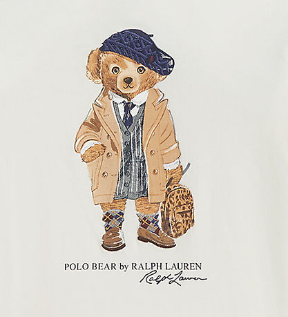 Polo Ralph Lauren Bluse - Madison - Hvid m. Print