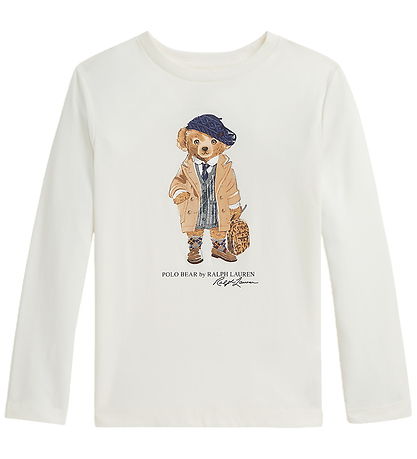 Polo Ralph Lauren Bluse - Madison - Hvid m. Print