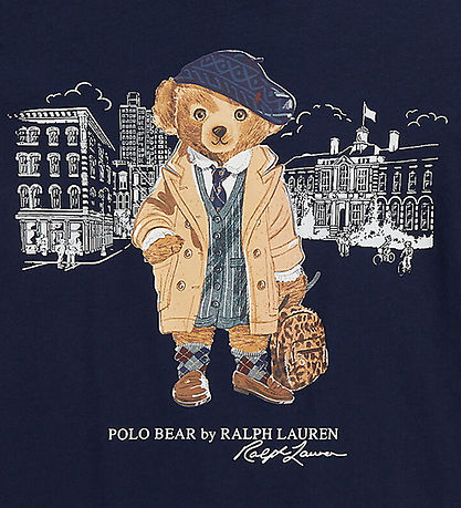 Polo Ralph Lauren T-shirt - Madison - Navy m. Print