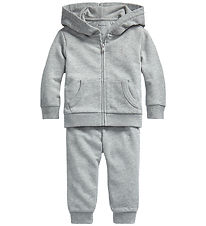 Polo Ralph Lauren Sweatsæt - Core Replen - Gråmeleret Polo Ralph Lauren Sweatsæt - Core Replen - Gråmeleret